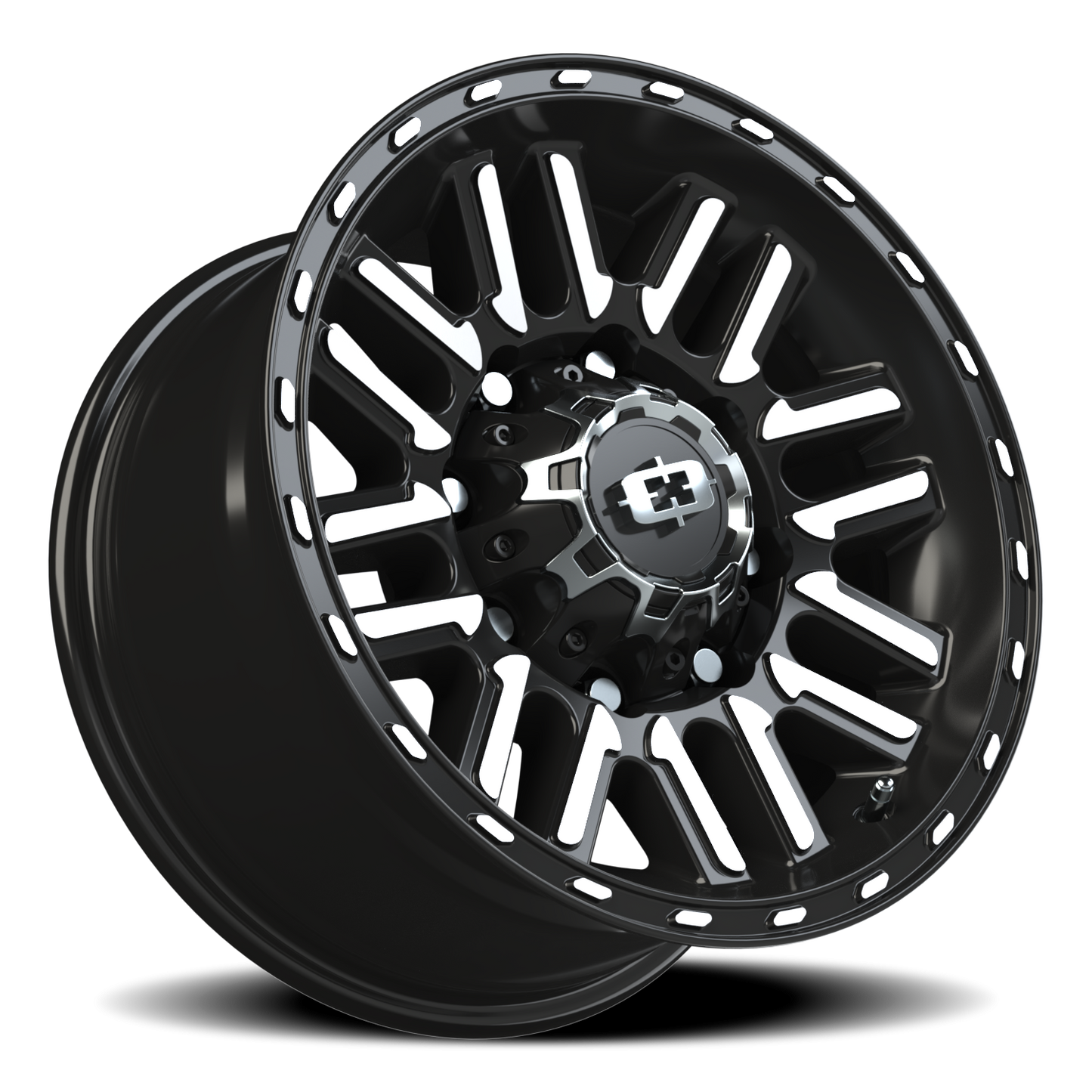 Vision Nexus 16X8 Gloss Black Machined Face Wheel