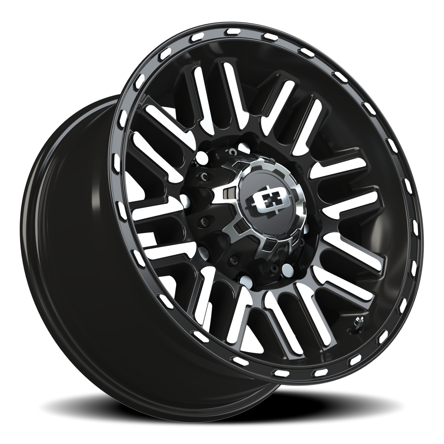 Vision Nexus 16X8 Gloss Black Machined Face Wheel