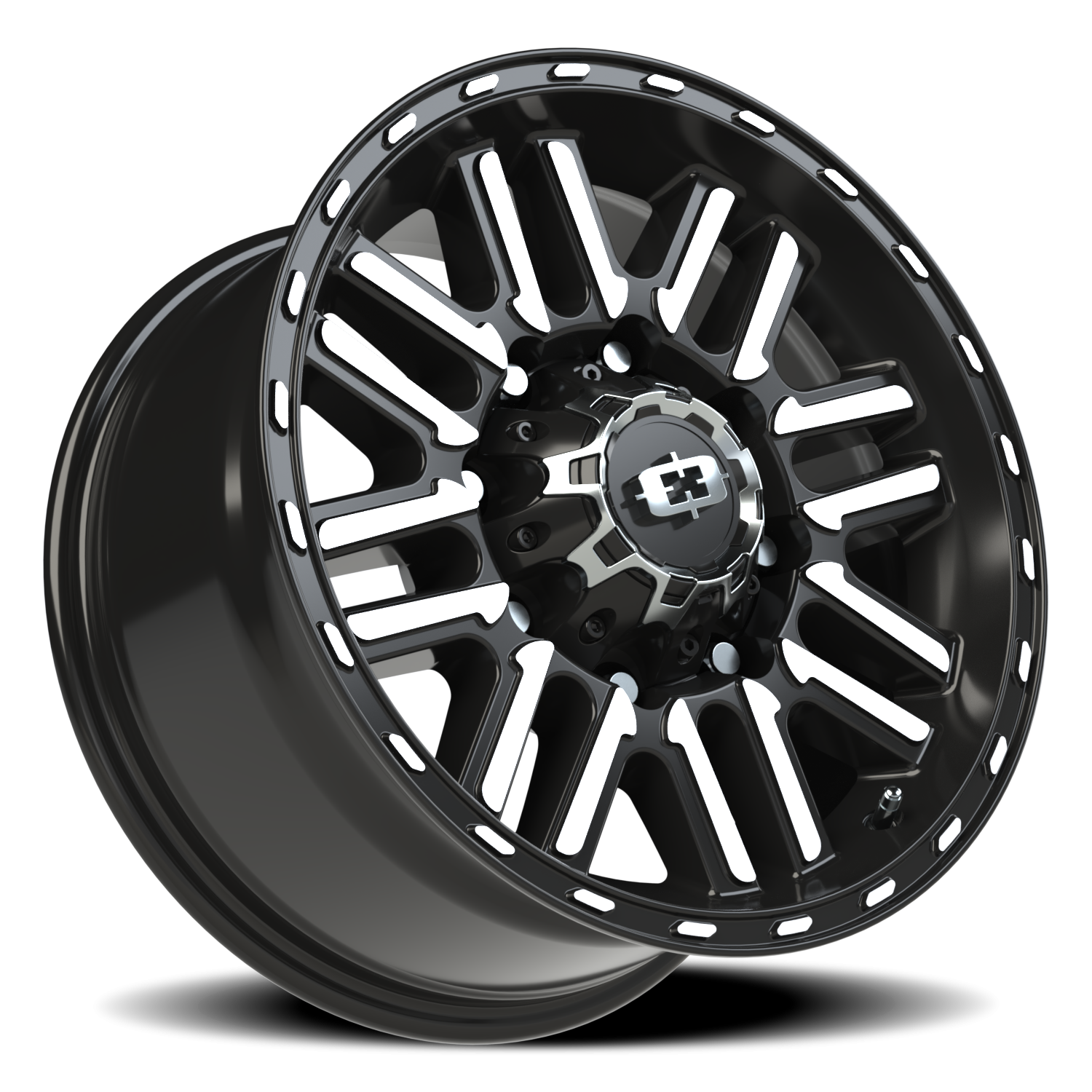 Vision Nexus 17X8.5 Gloss Black Machined Face Wheel