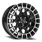 Vision Savage 16X7 Gloss Black Machined Lip Wheel