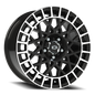 Vision Savage 17X8 Gloss Black Machined Lip Wheel