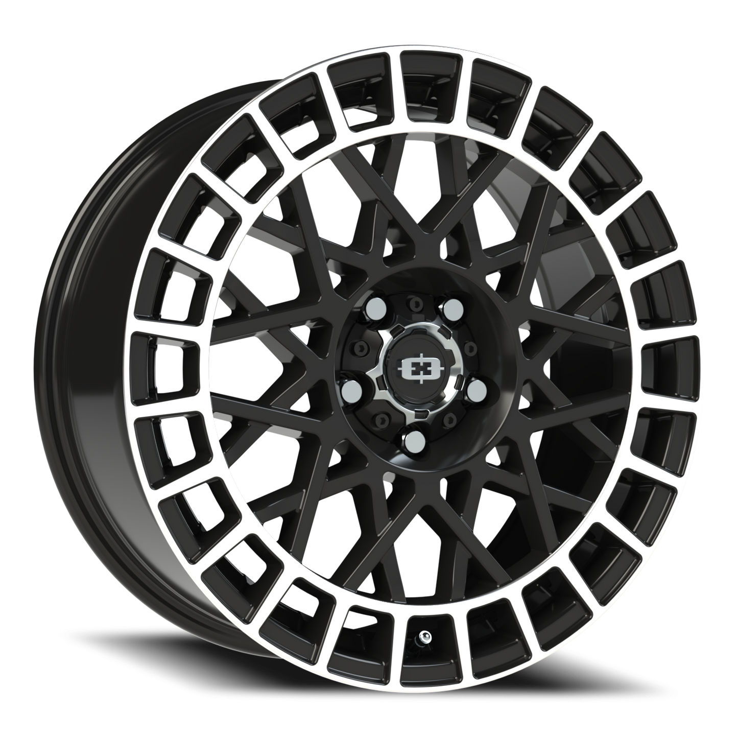 Vision Savage 18X8.5 Gloss Black Machined Lip Wheel