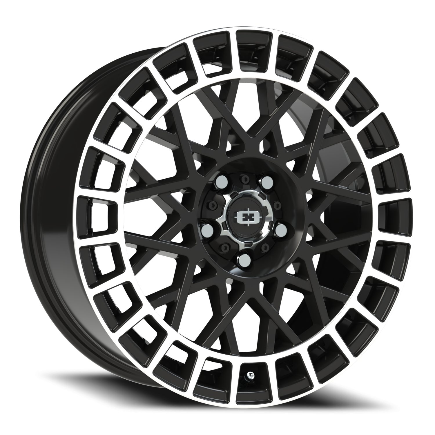 Vision Savage 18X8.5 Gloss Black Machined Lip Wheel