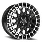Vision Savage 18X8 Gloss Black Machined Lip Wheel