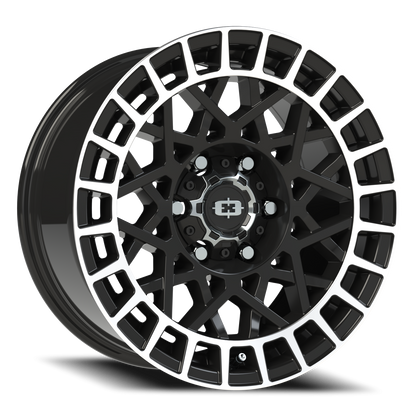 Vision Savage 17X8.5 Gloss Black Machined Lip Wheel