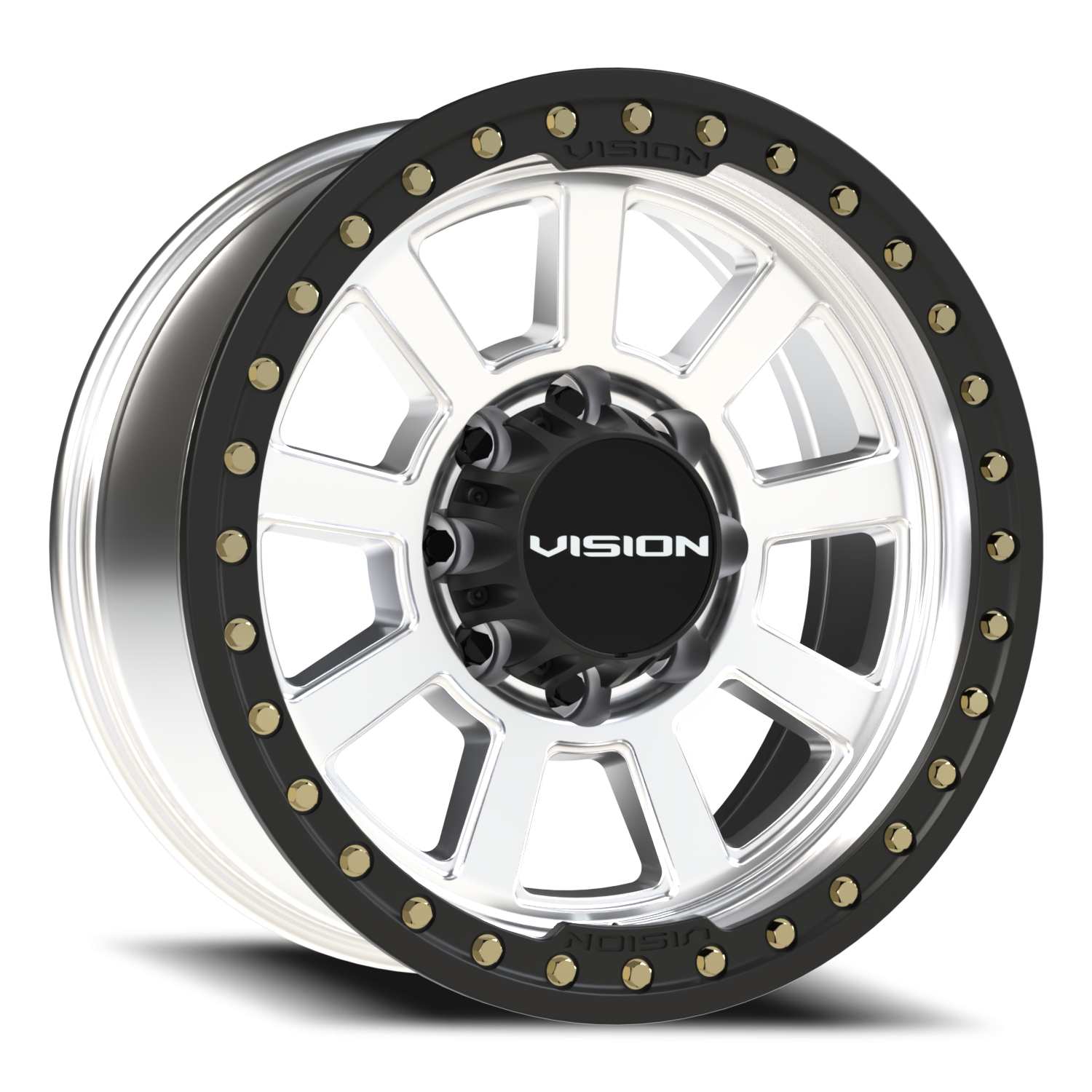 Vision Drilled 20X9 Machined Wheel