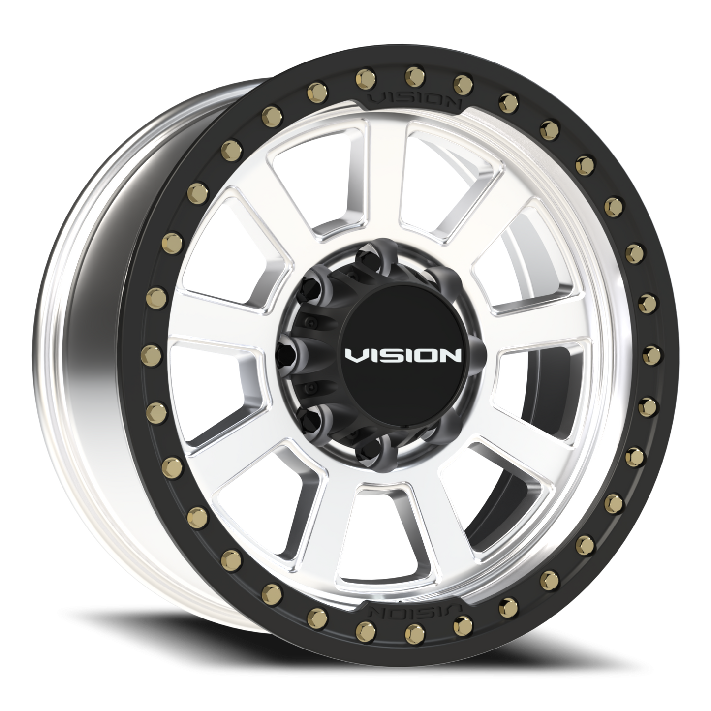 Vision Drilled 20X9 Machined Wheel