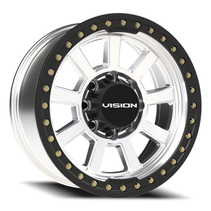Vision Drilled 20X9 Machined Wheel