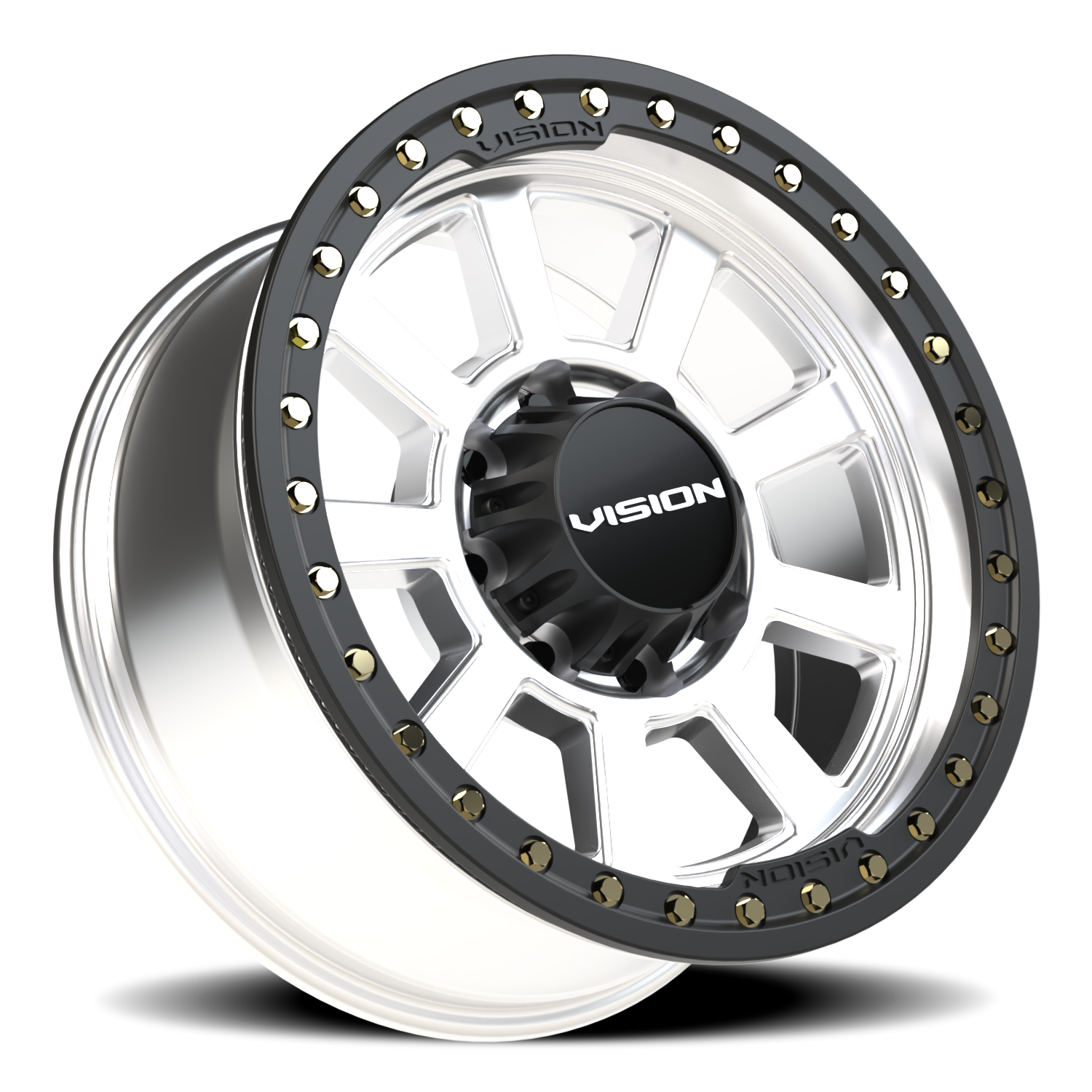 Vision Drilled 20X9 Machined Wheel