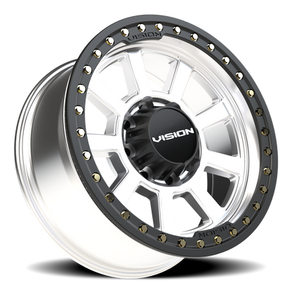 Vision Drilled 20X9 Machined Wheel
