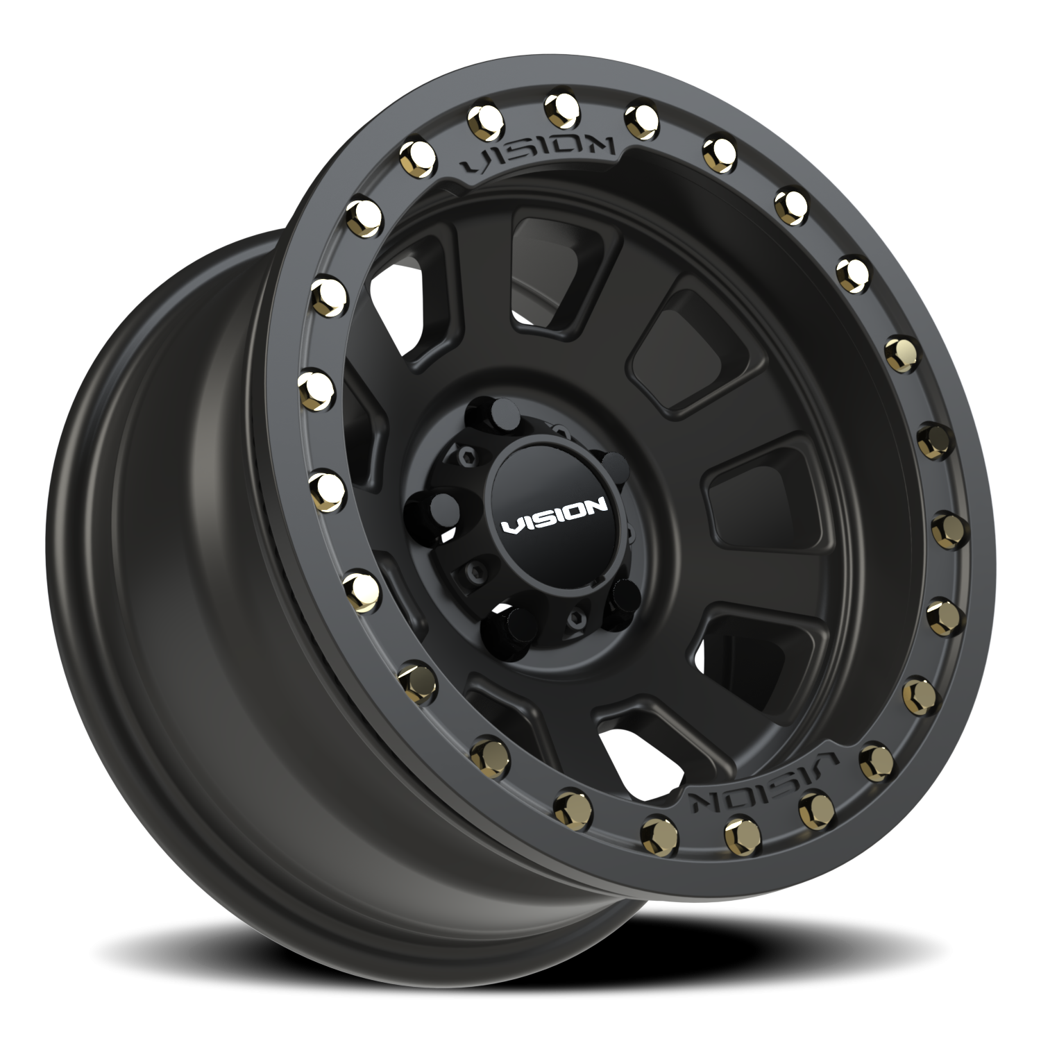 Vision Ojos 15X8 Satin Black Wheel