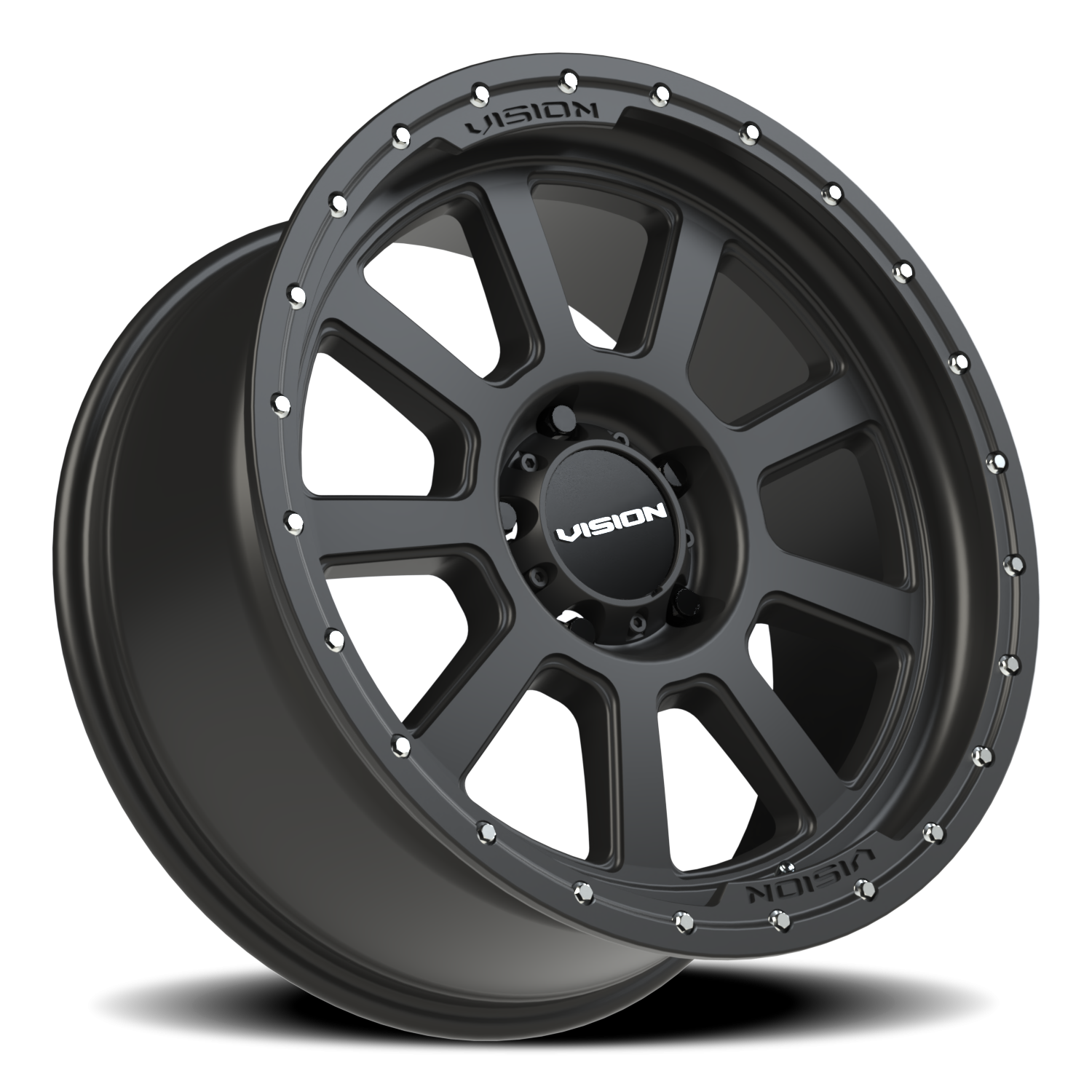 Vision Ojos 20X9 Satin Black Wheel