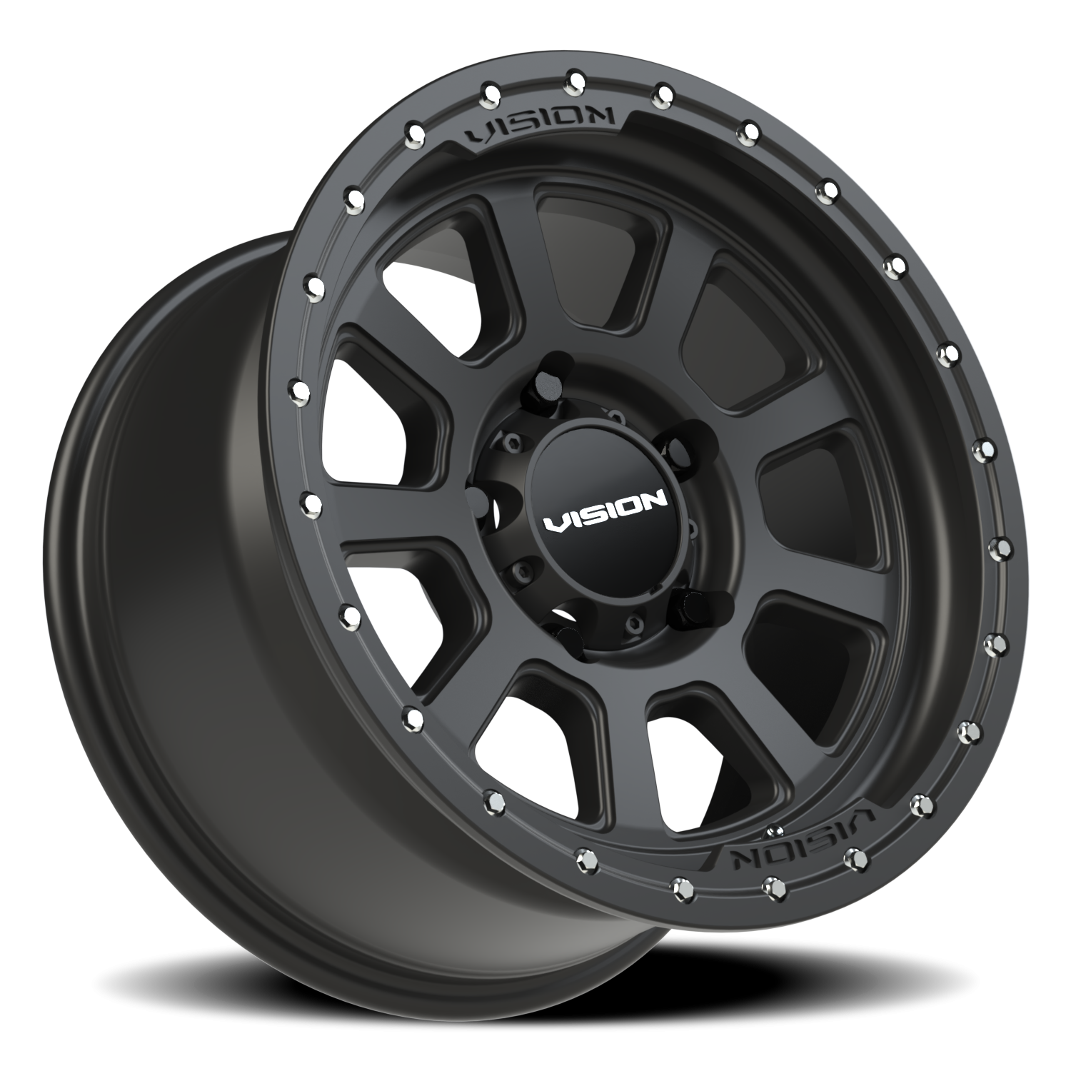 Vision Ojos 17X9 Satin Black Wheel