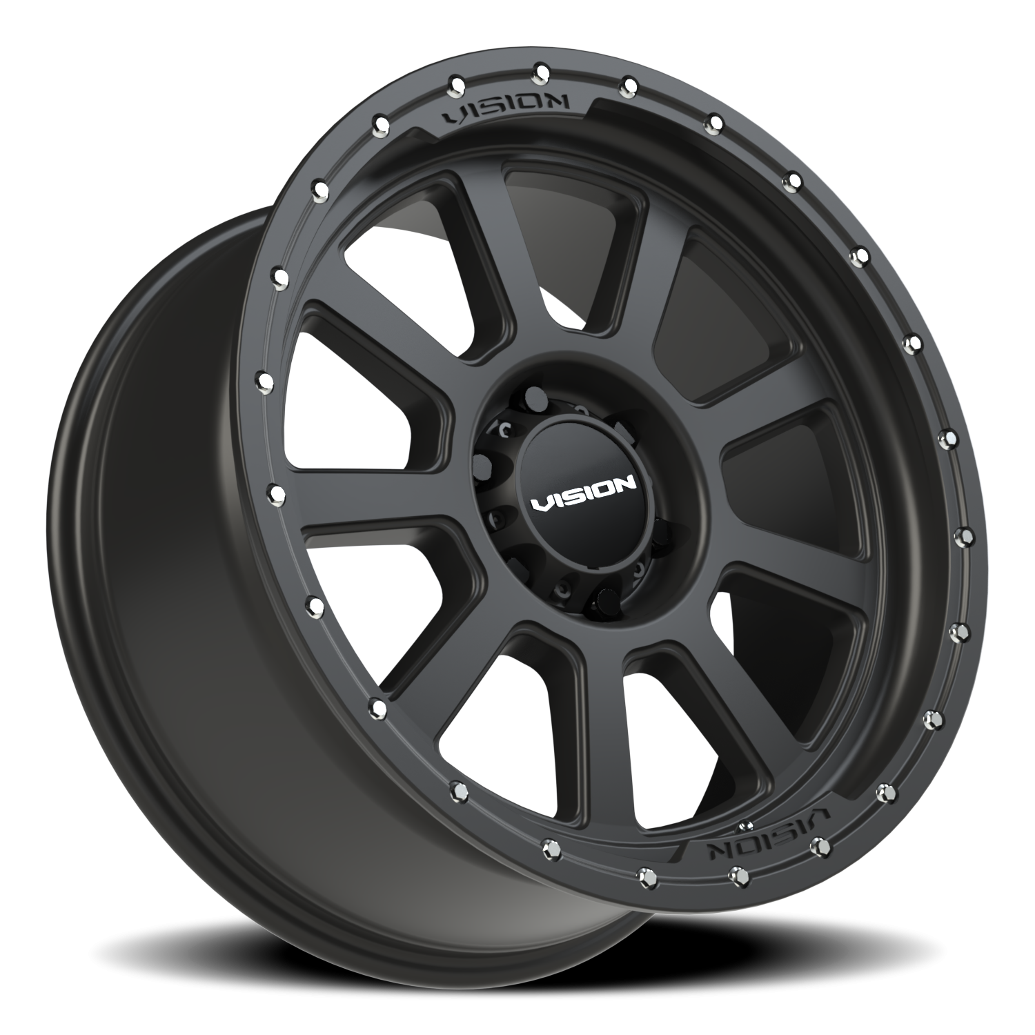 Vision Ojos 20X9 Satin Black Wheel