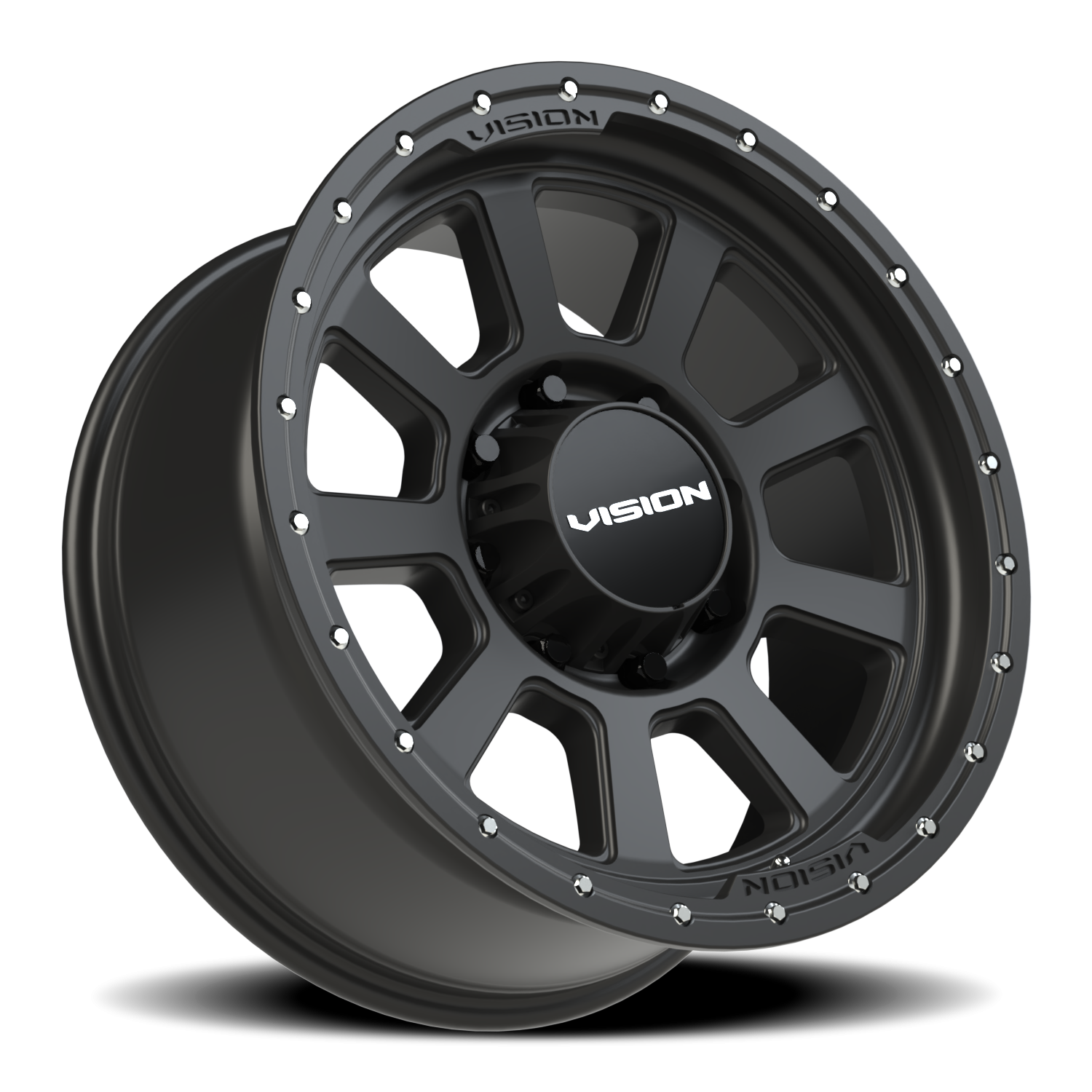 Vision Ojos 20X9 Satin Black Wheel