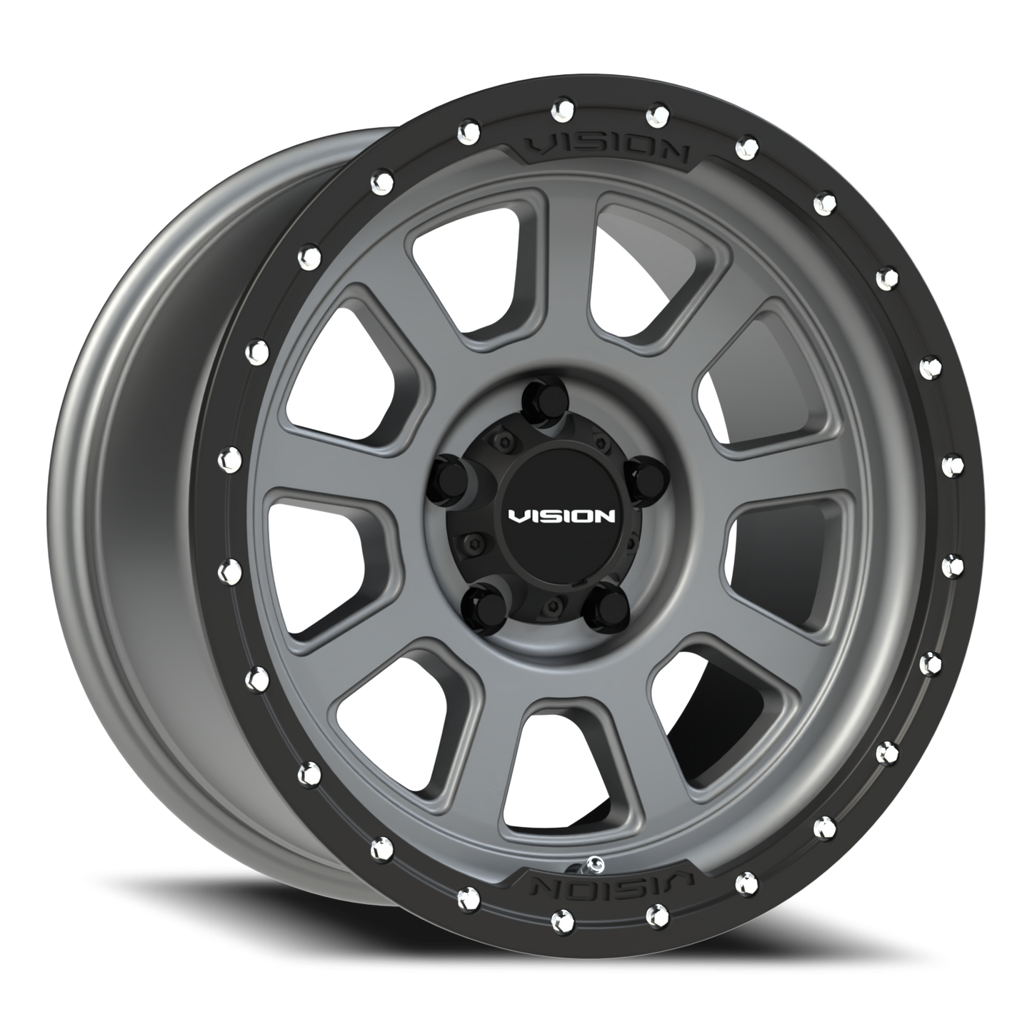 Vision Ojos 17X9 Satin Grey Wheel