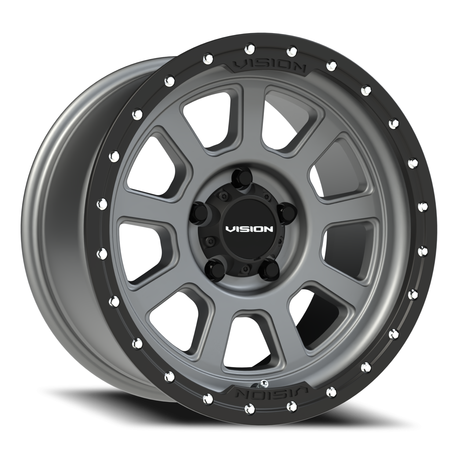 Vision Ojos 17X9 Satin Grey Wheel