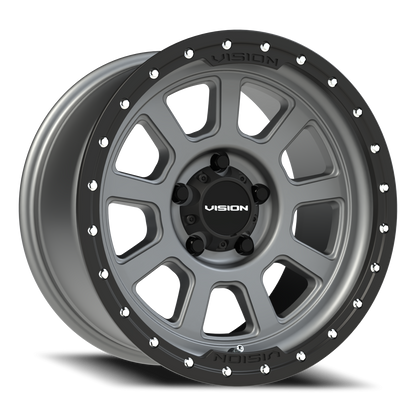 Vision Ojos 17X9 Satin Grey Wheel