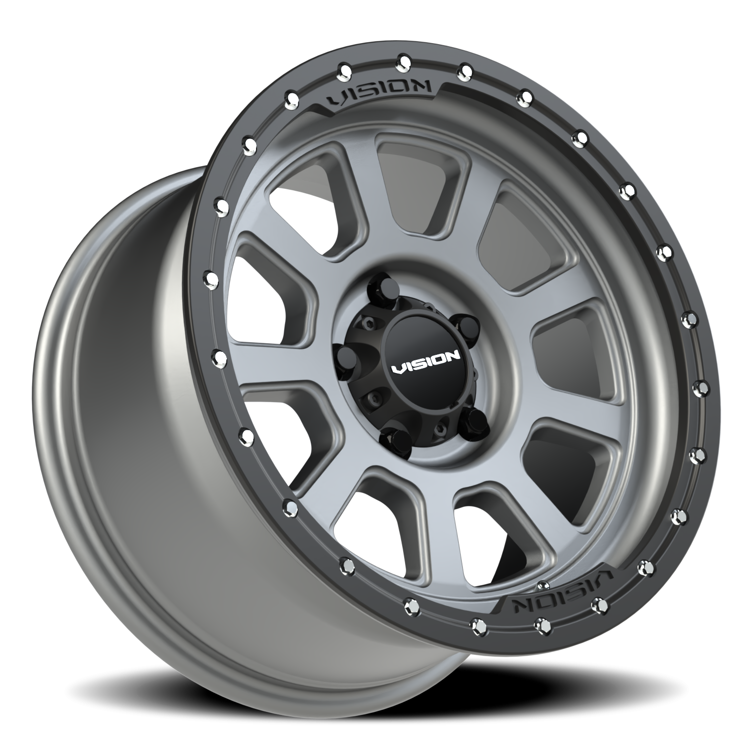 Vision Ojos 17X9 Satin Grey Wheel
