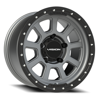 Vision Ojos 17X9 Satin Grey Wheel