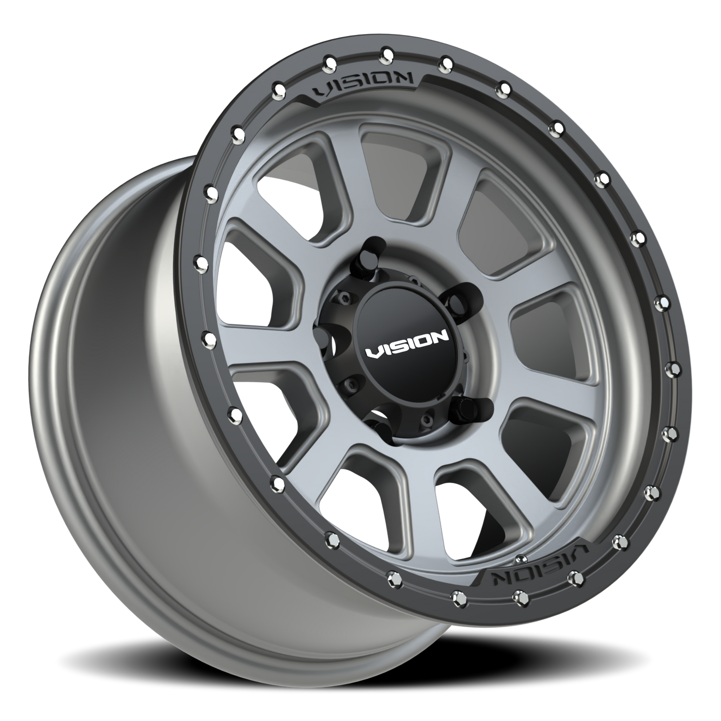 Vision Ojos 17X9 Satin Grey Wheel