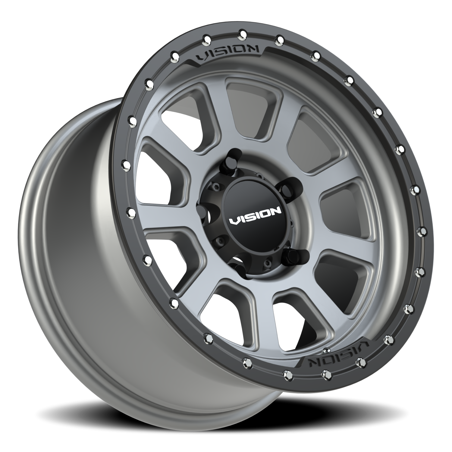 Vision Ojos 17X9 Satin Grey Wheel