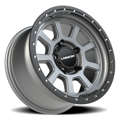 Vision Ojos 17X9 Satin Grey Wheel