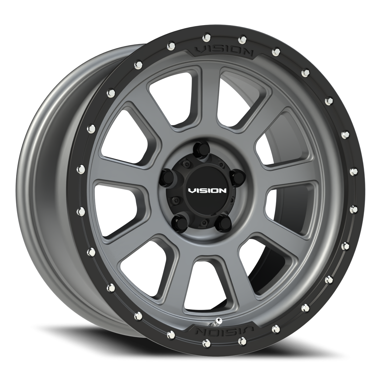 Vision Ojos 18X9 Satin Grey Wheel