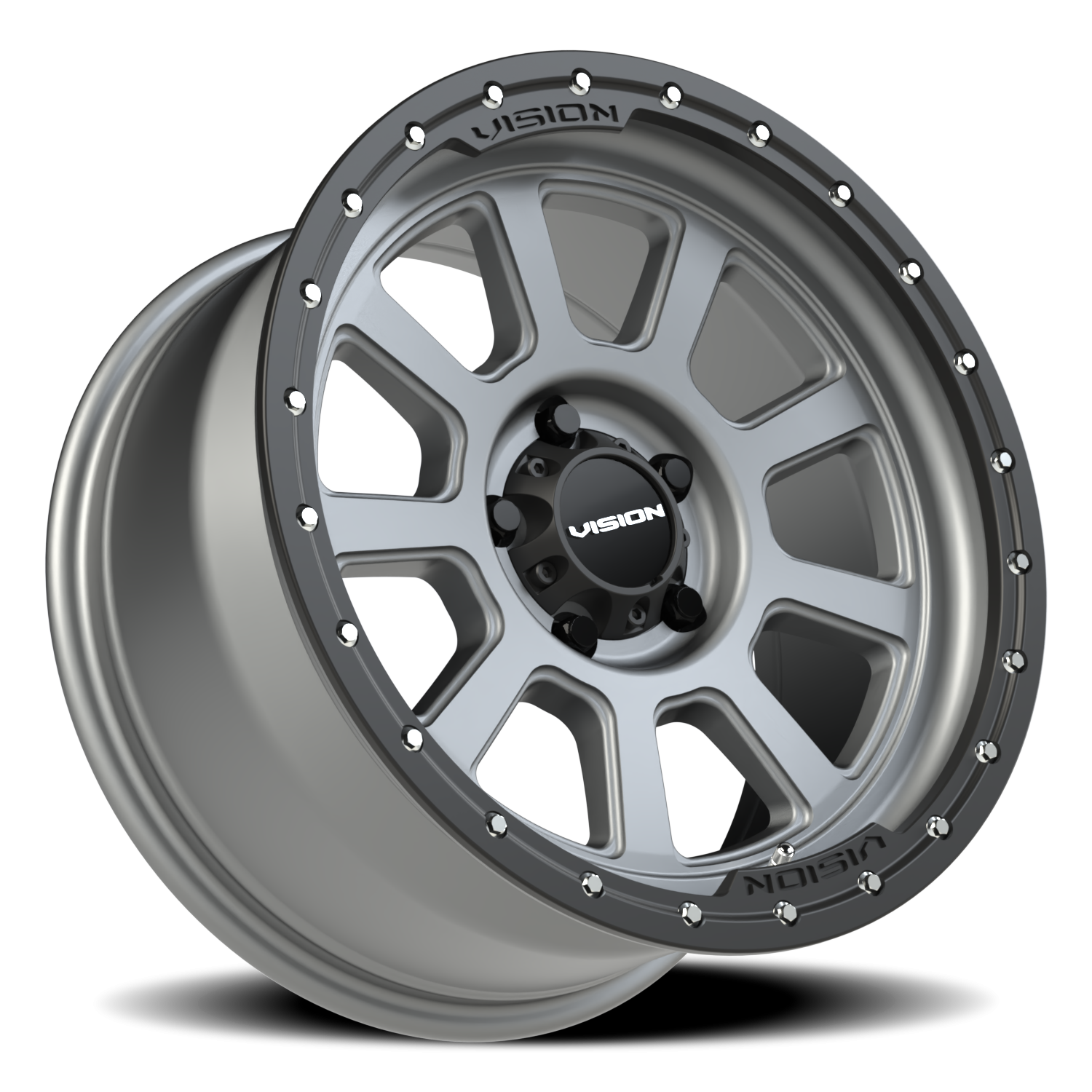 Vision Ojos 18X9 Satin Grey Wheel