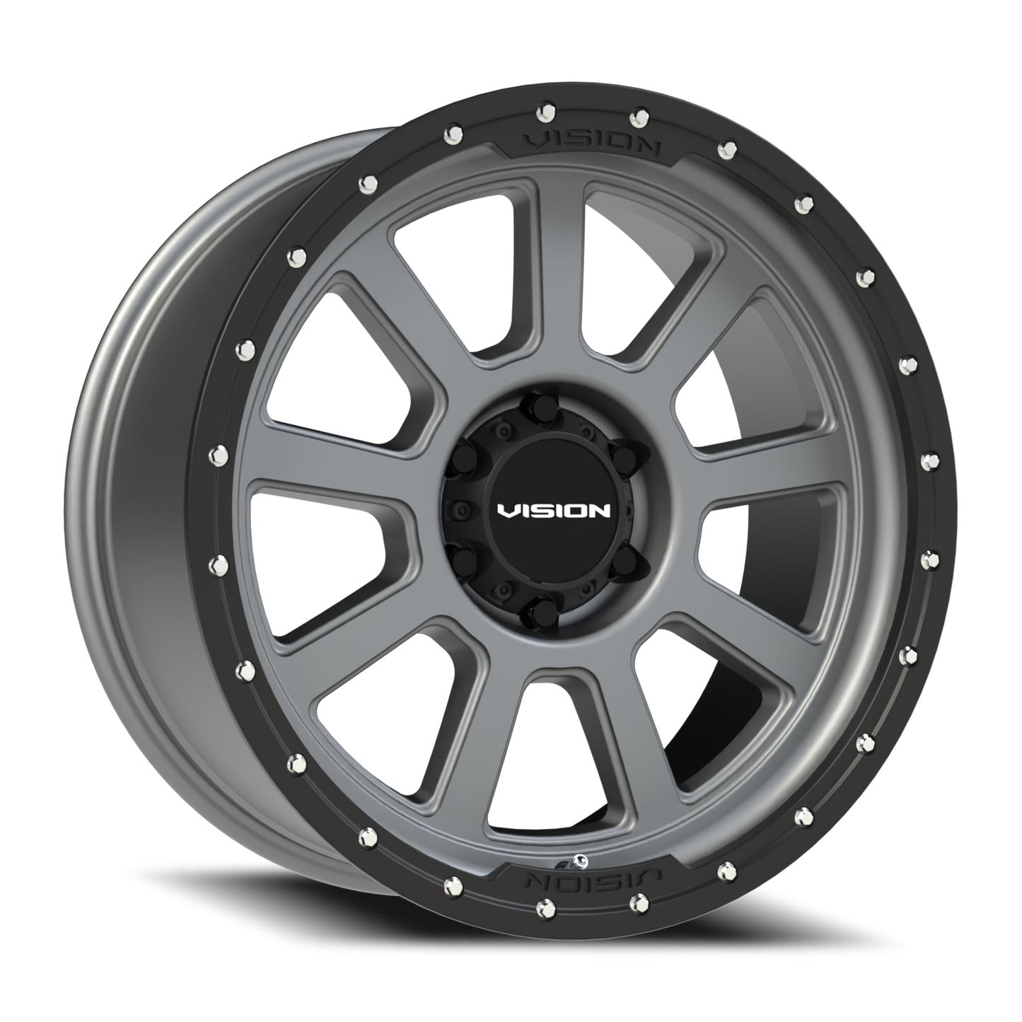 Vision Ojos 20X9 Satin Grey Wheel