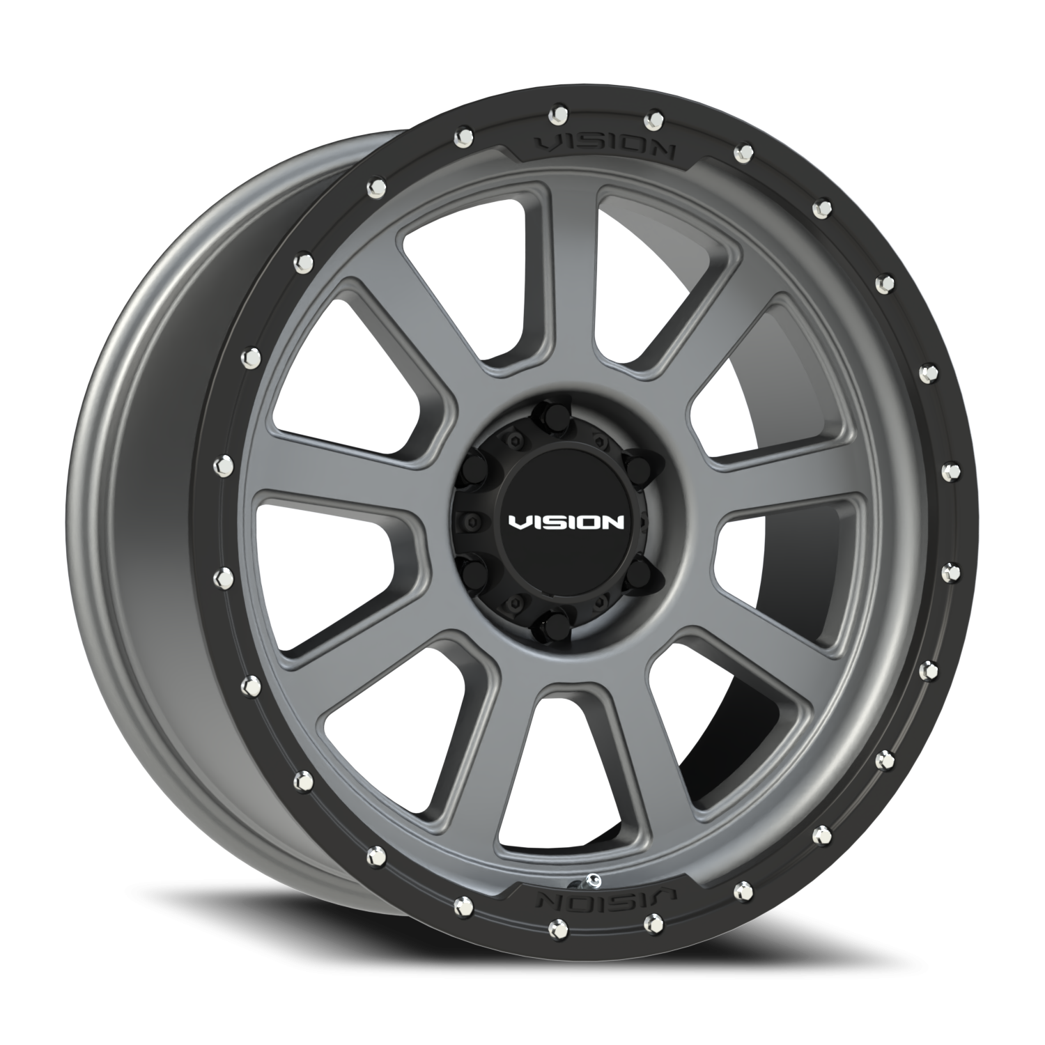 Vision Ojos 20X9 Satin Grey Wheel