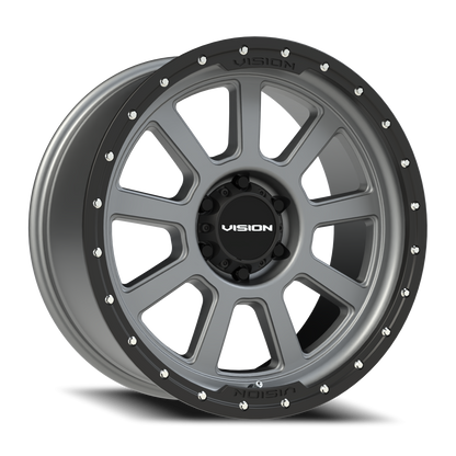 Vision Ojos 20X9 Satin Grey Wheel