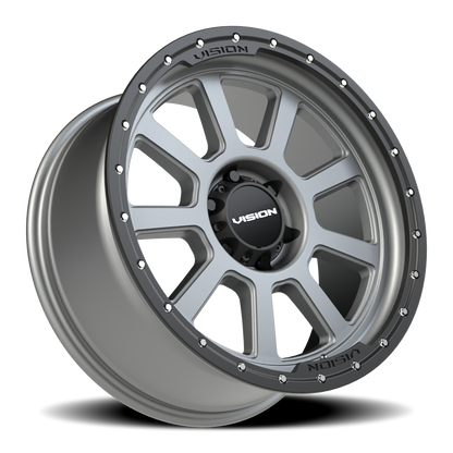 Vision Ojos 20X9 Satin Grey Wheel