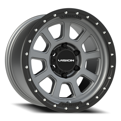 Vision Ojos 17X9 Satin Grey Wheel