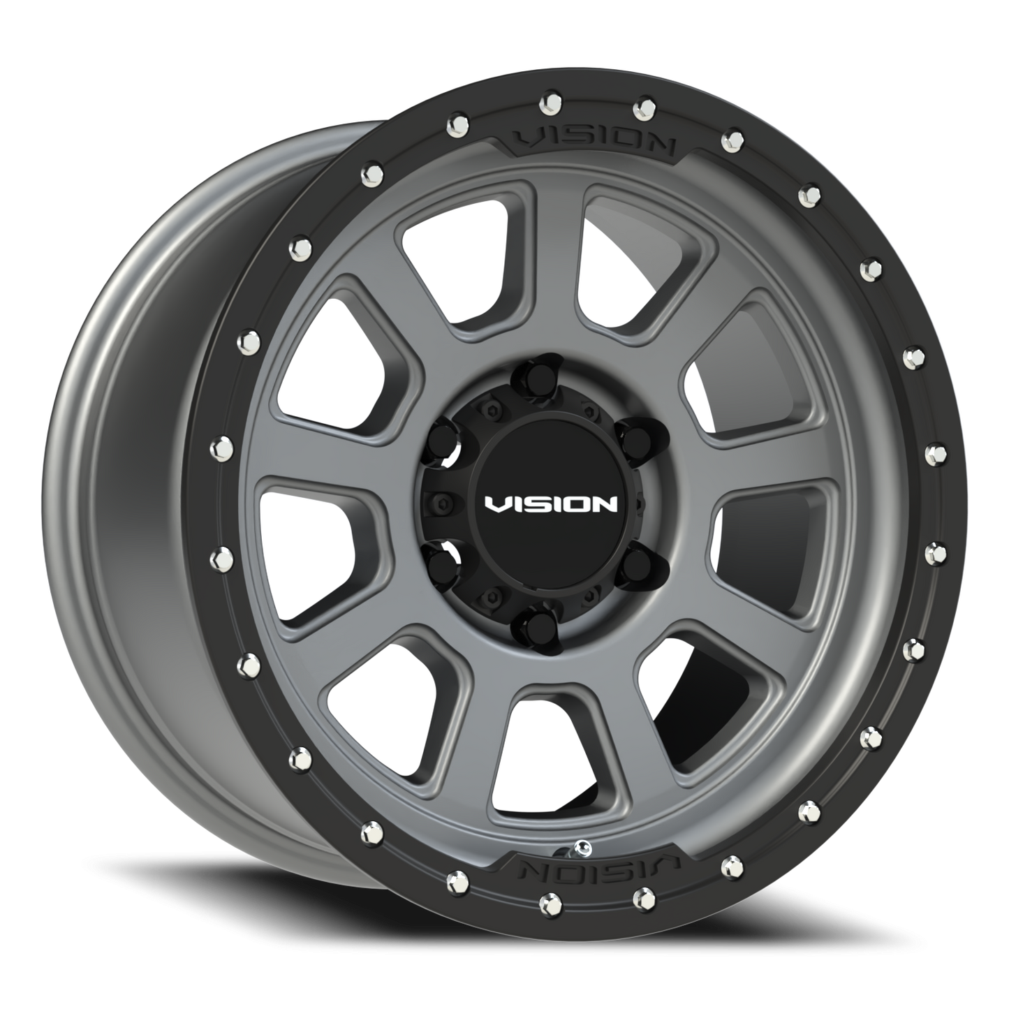 Vision Ojos 17X9 Satin Grey Wheel
