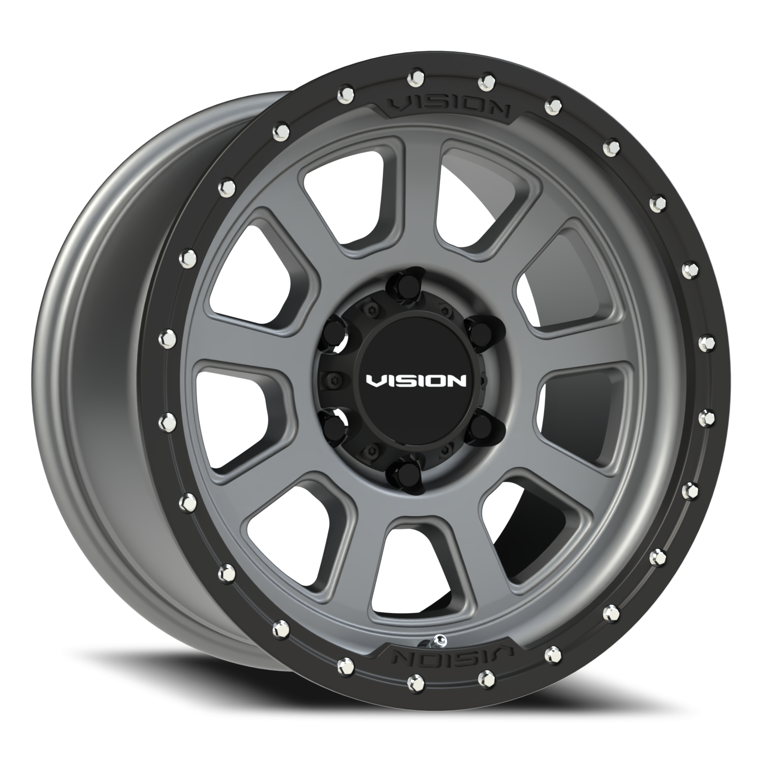 Vision Ojos 17X9 Satin Grey Wheel