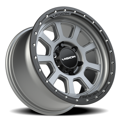Vision Ojos 17X9 Satin Grey Wheel