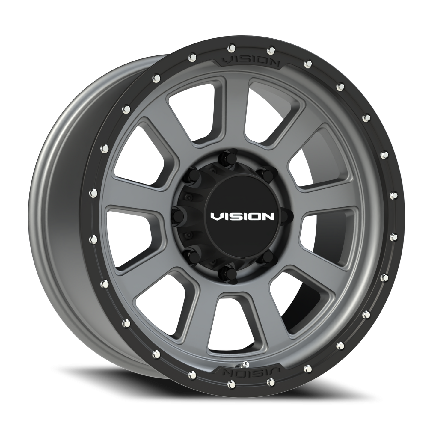 Vision Ojos 20X9 Satin Grey Wheel