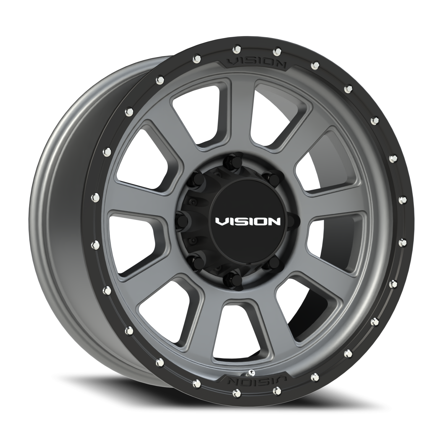 Vision Ojos 20X9 Satin Grey Wheel
