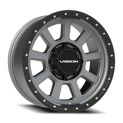 Vision Ojos 20X9 Satin Grey Wheel