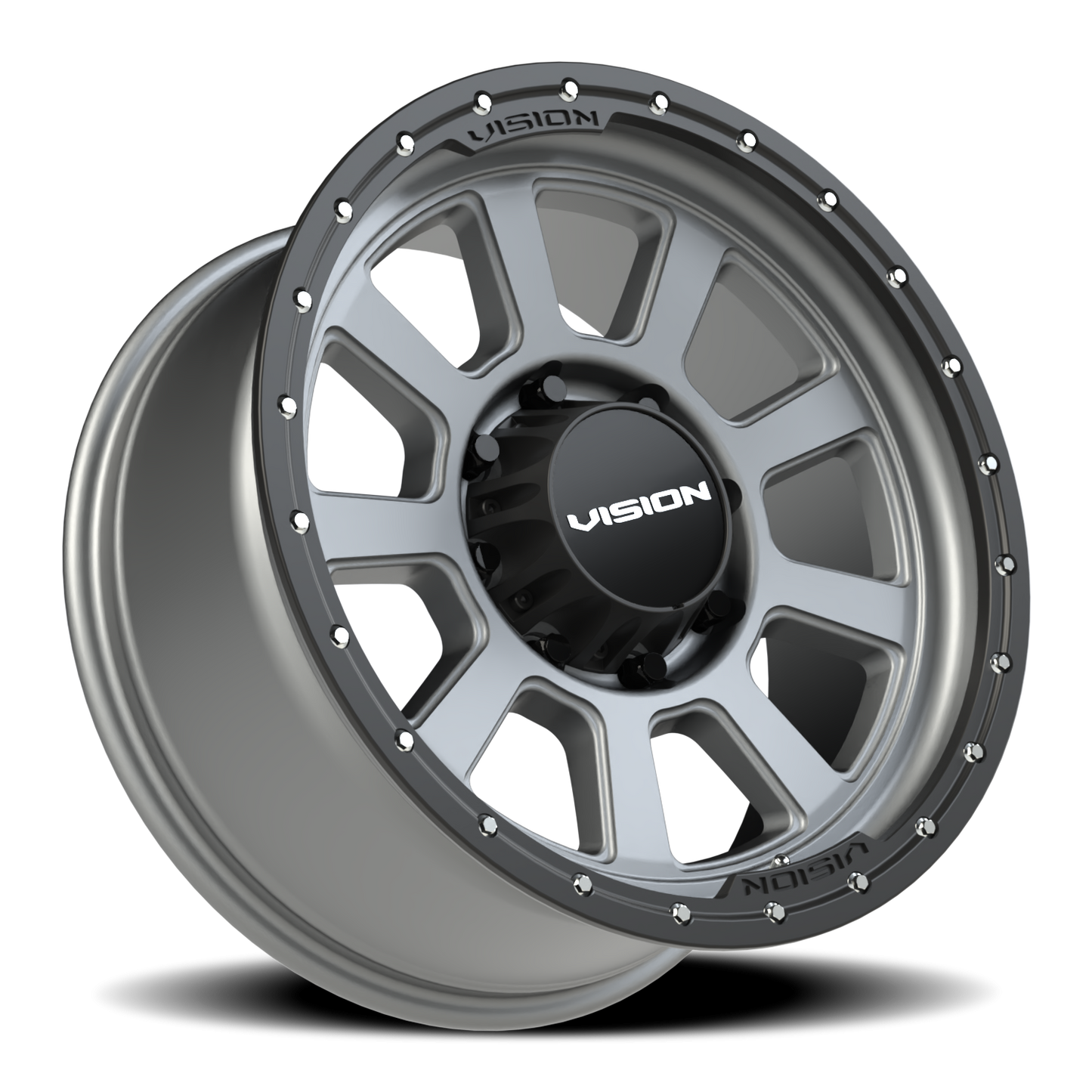 Vision Ojos 20X9 Satin Grey Wheel