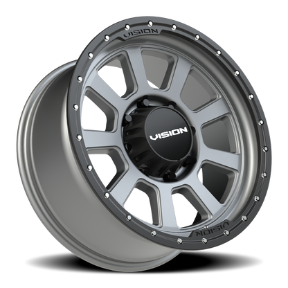 Vision Ojos 20X9 Satin Grey Wheel