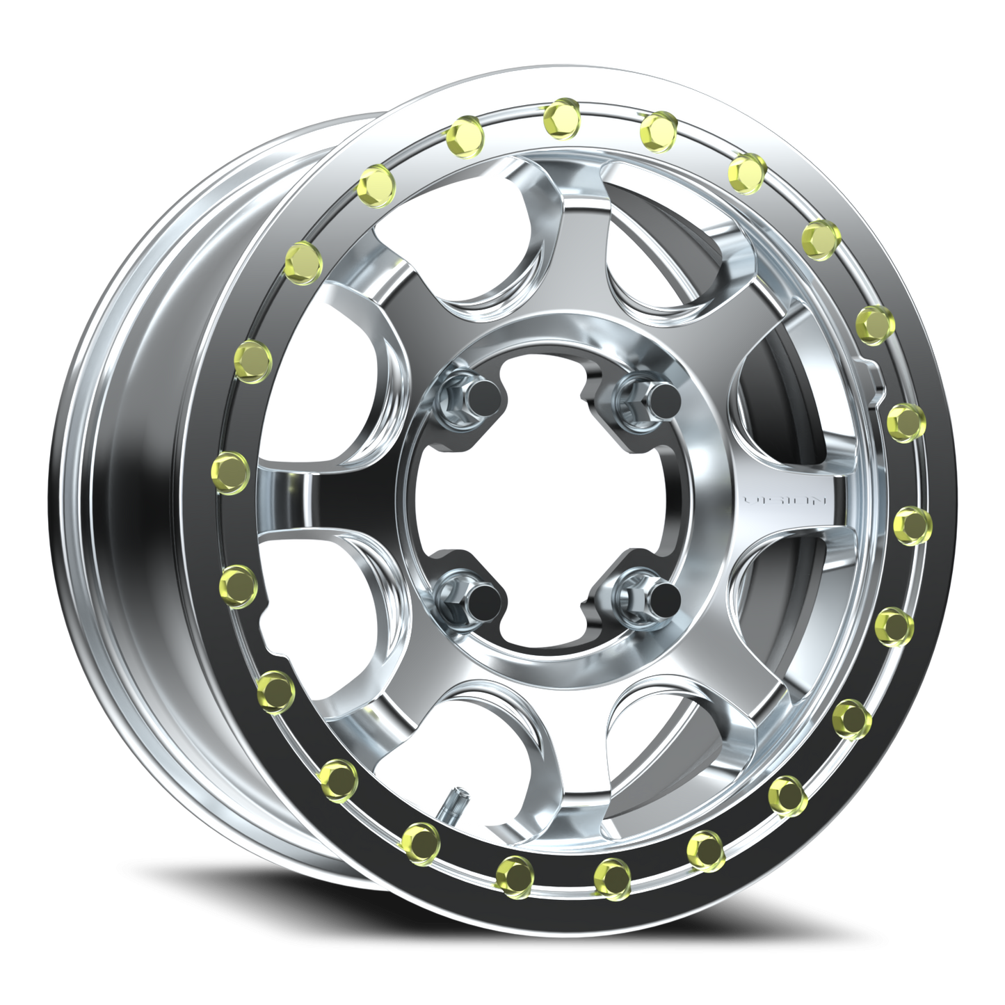 Vision Flow 15X6 As-Cast Machined Face Machined Ring/Lip Wheel