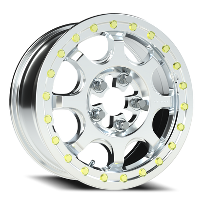 Vision Flow 15X7 As-Cast Machined Face Machined Ring/Lip Wheel