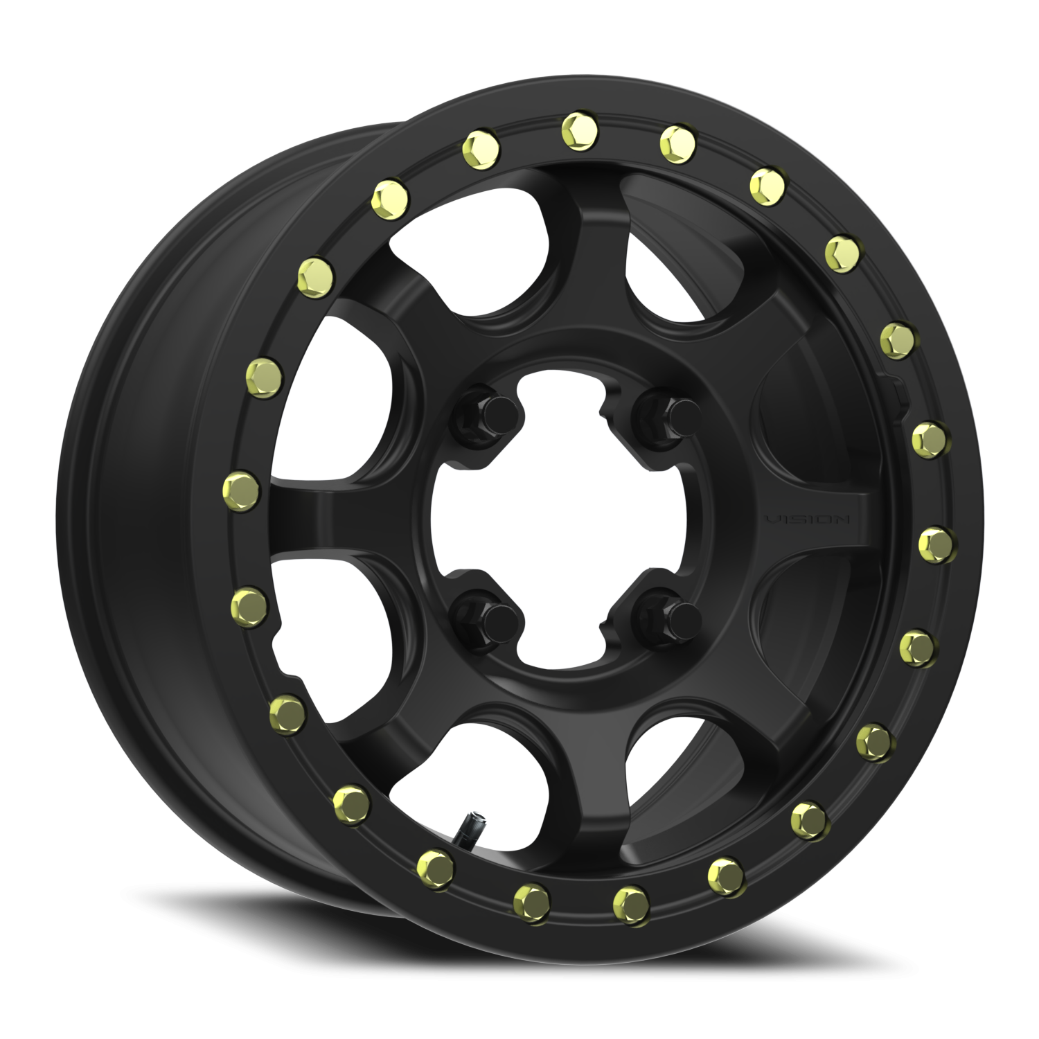 Vision Flow 15X7 Satin Black Wheel