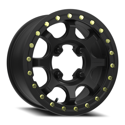 Vision Flow 15X7 Satin Black Wheel