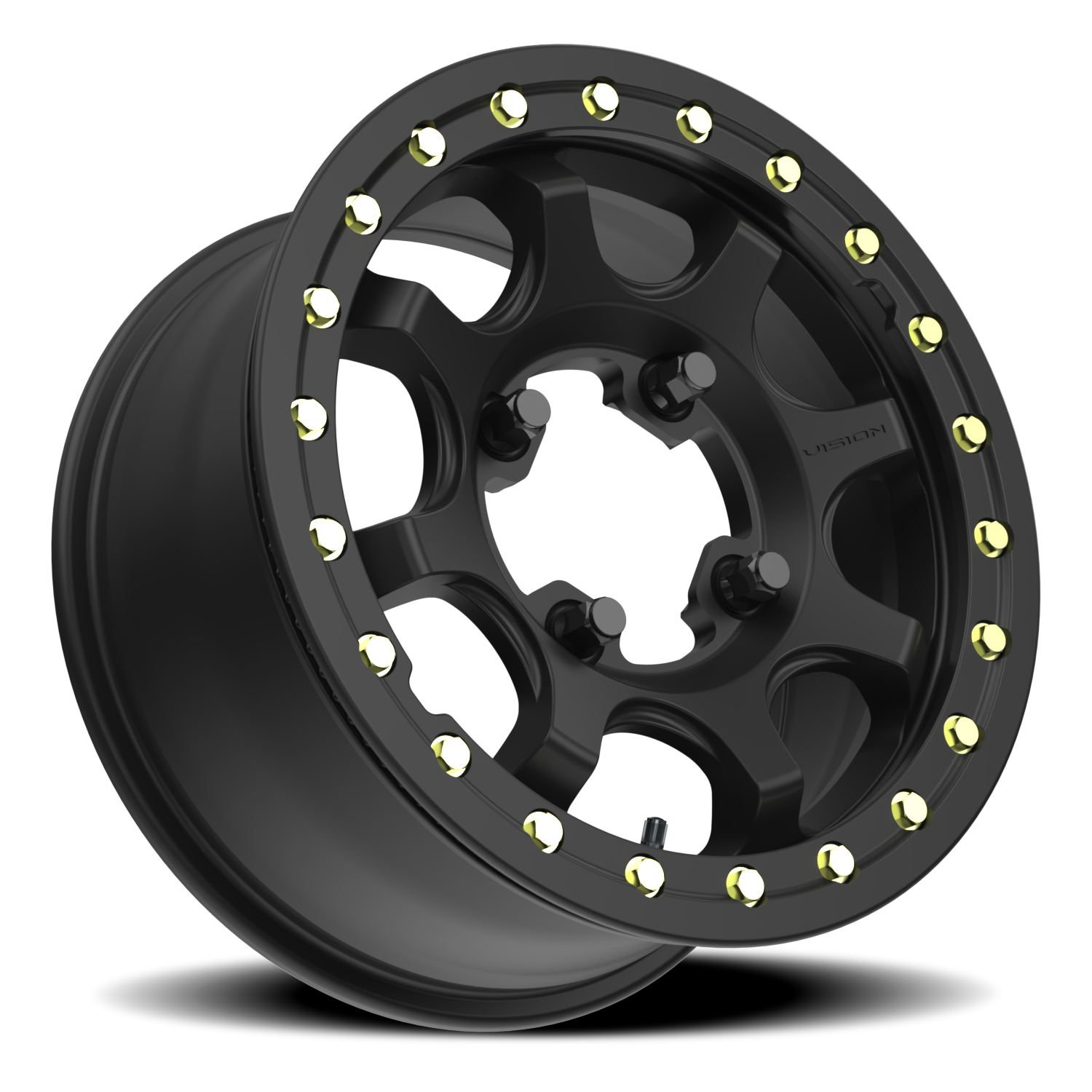 Vision Flow 15X7 Satin Black Wheel