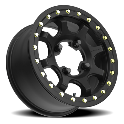 Vision Flow 15X7 Satin Black Wheel