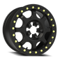 Vision Flow 15X6 Satin Black Wheel