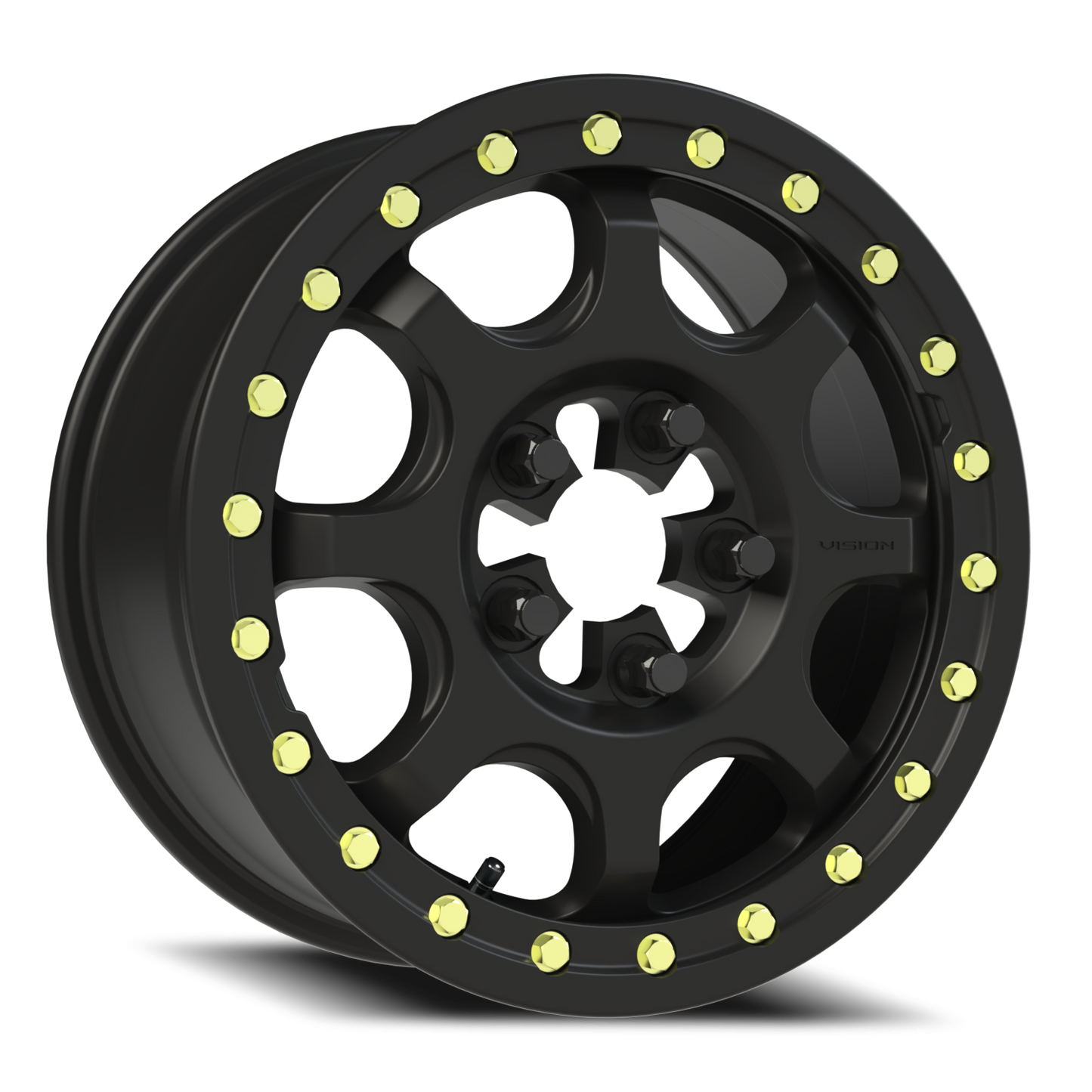 Vision Flow 15X7 Satin Black Wheel